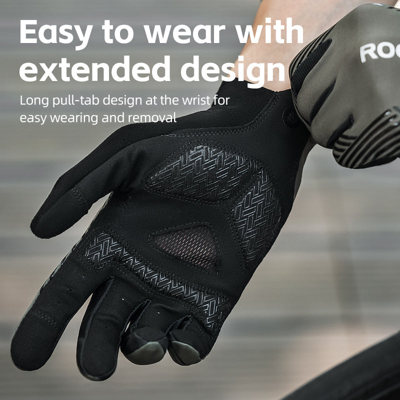 ROCKBROS MTB Gloves - Touch Screen, Anti-Slip Full Finger Cycling Gloves - ROCKBROSUSA