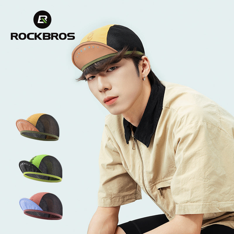ROCKBROS Lightweight Cycling Cap, Flip-up Brim, Breathable UV Protection