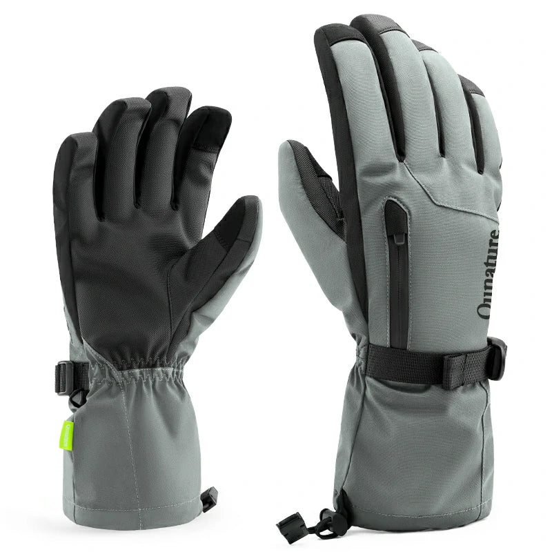 Qunature Ski Gloves Multi-Fabric, Touchscreen, Warmth Lock