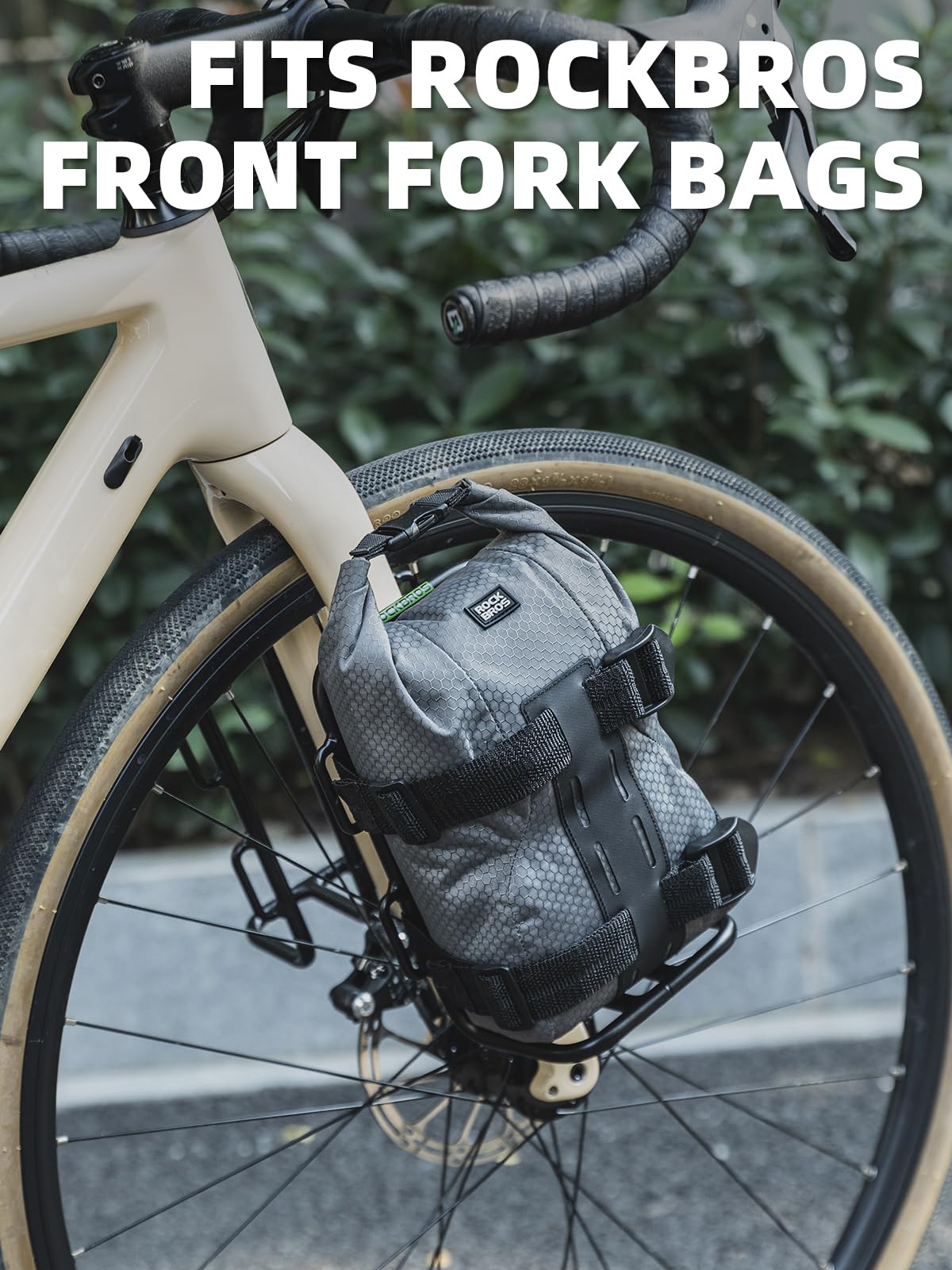 ROCKBROS Front Bike Rack Aluminum Alloy Luggage Touring Carrier Racks 6.6lbs - ROCKBROS