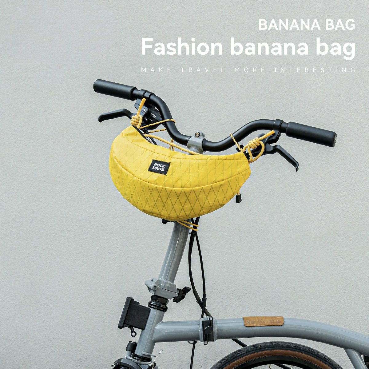 Bolsa de manillar Banana Bike, bolsa cruzada ligera para ciclismo de 1.8 L