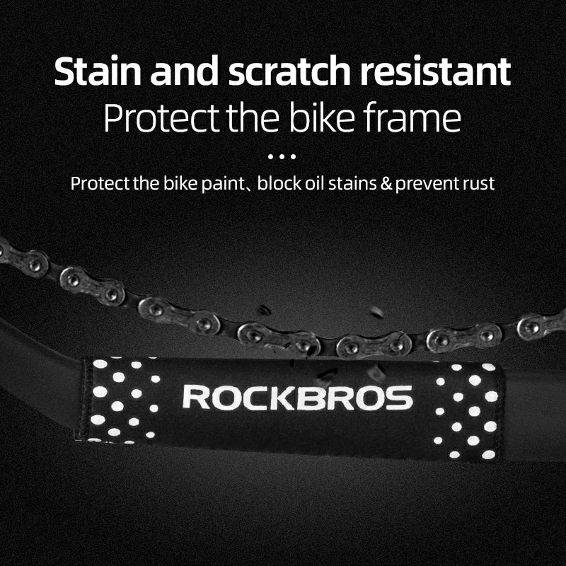 Cubierta de cadena de bicicleta Protector de cuadro de bicicleta (un par)