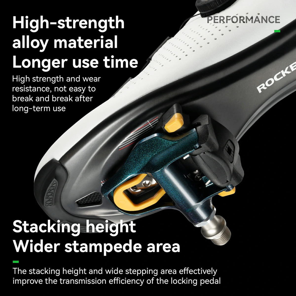 ROCKBROS Road MTB Lightweight Clipless Bicycle Pedals with Cleats Set Compatible with SPD-SL System