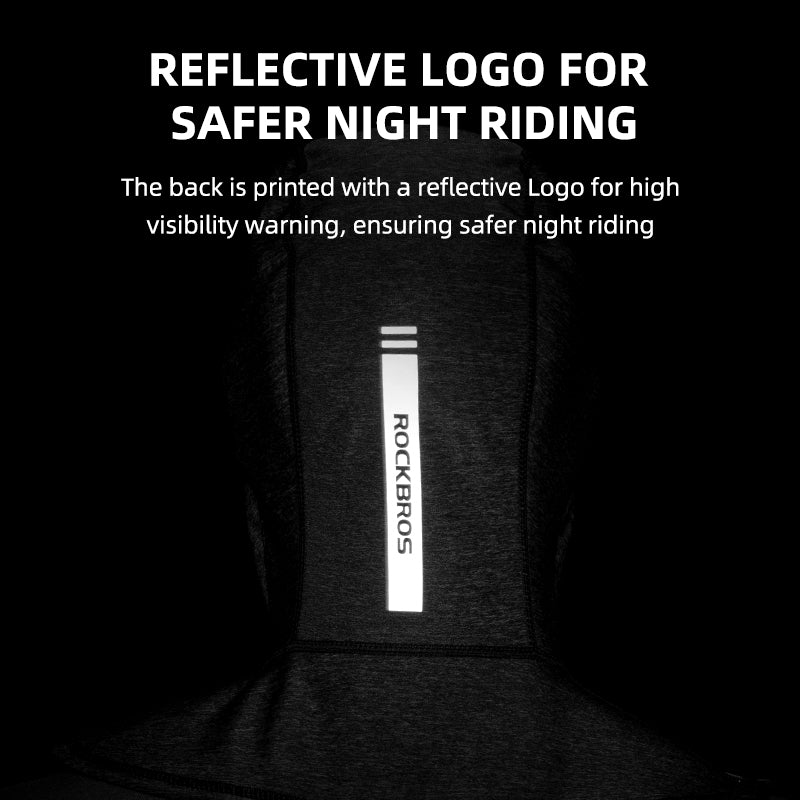 ROCKBROS Pasamontañas Forro Polar Térmico Cortavientos Máscara Esquí Logo Reflectante