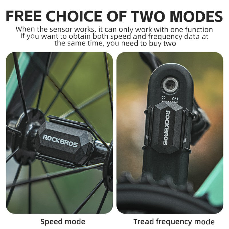 ROCKBROS RPM Cycling Speed Sensor for Road, Gravel and Mountain Bikes - ROCKBROS