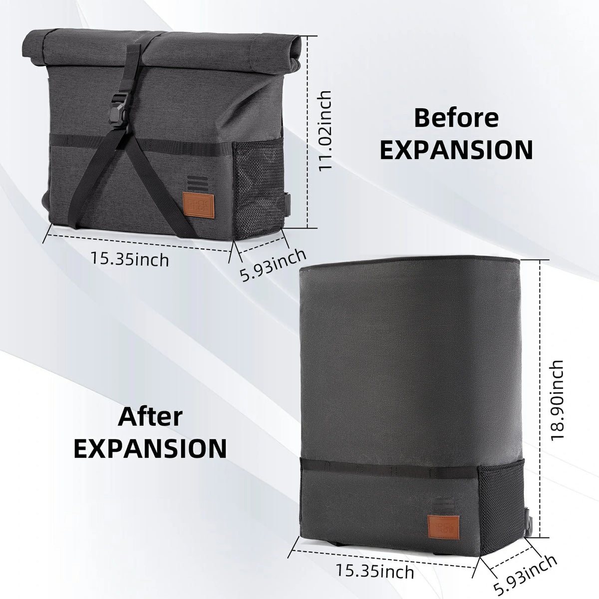 ROCKBROS Bike Handlebar Folding Bike Bag Bike Accessories Bike Storage 8L-10L