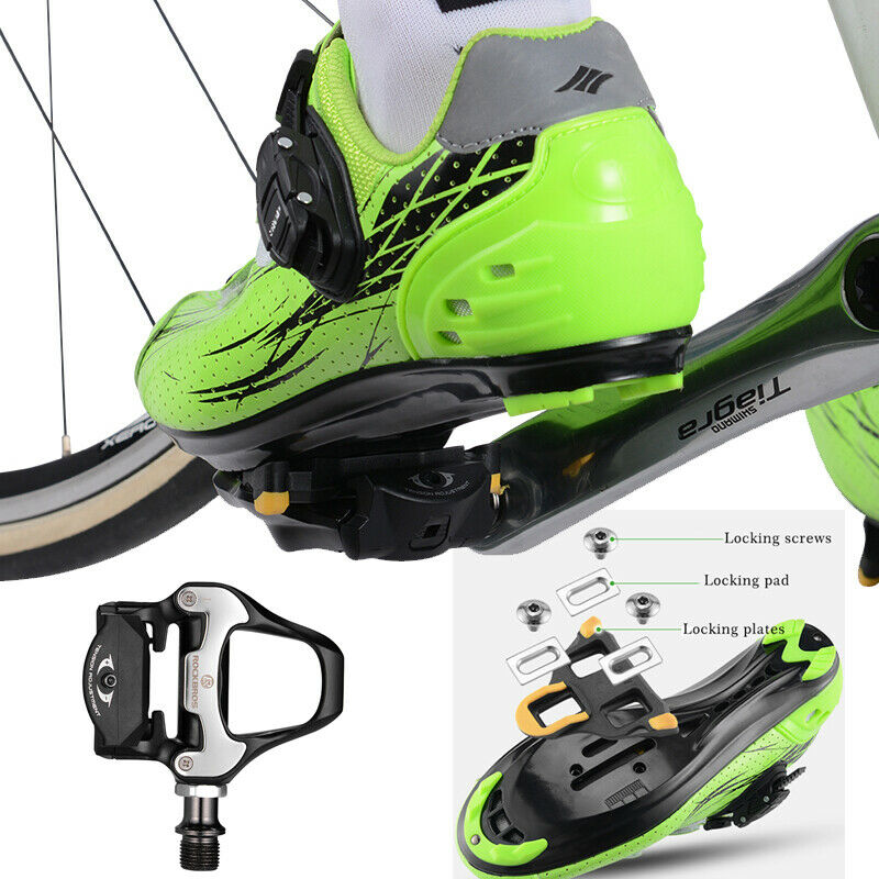 Self-Lock Road Bike Pedals with Shimano SPD-SL/Look KEO Cleat System (Pair)