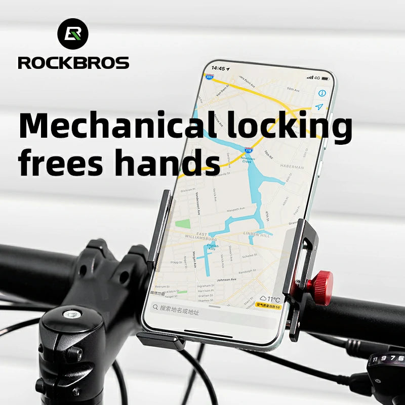 ROCKBROS S Clip Ring Bike Phone Holder for 4.7–7.09" Phones