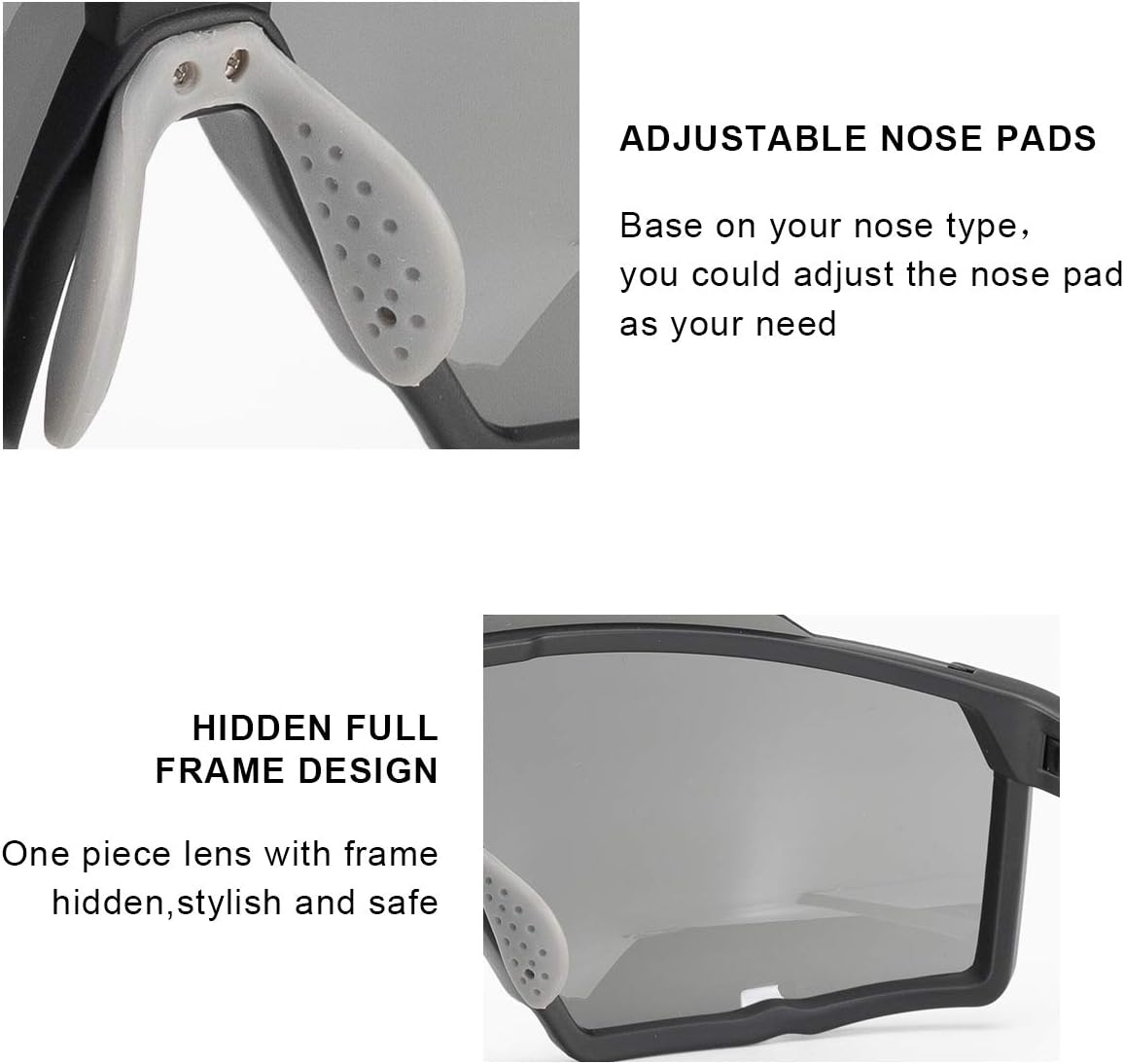 ROCKBROS MTB Cycling Sunglasses UV400 Polarized Lightweight HD Lens - ROCKBROS