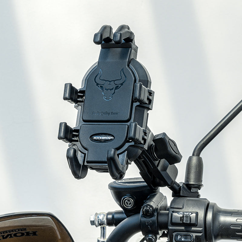 ROCKBROS Metal Bicycle Phone Holder - Universal Shockproof Mount - ROCKBROSUSA
