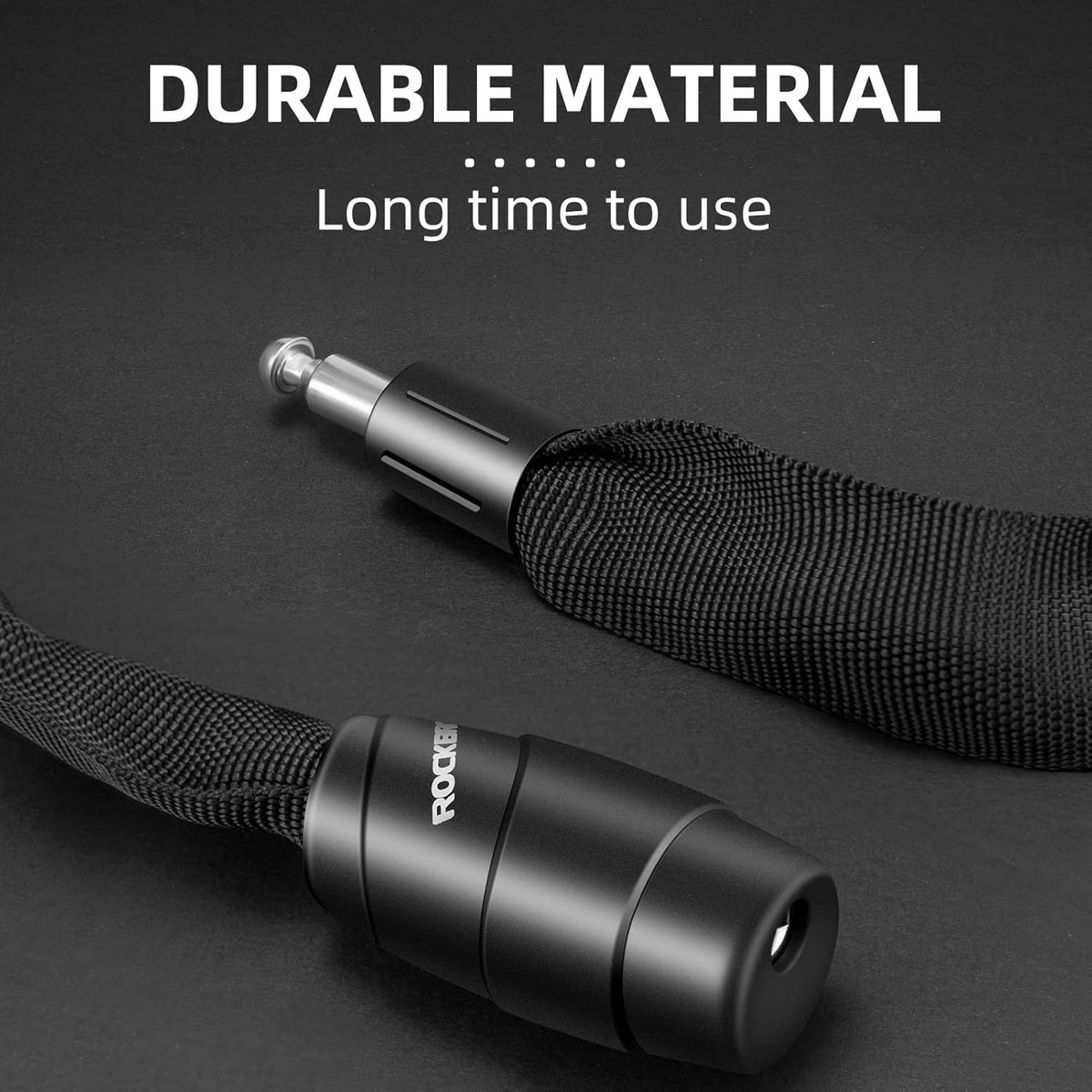ROCKBROS Bike Lock Chain Bicycle Lock, Heavy Duty Anti Theft - ROCKBROS