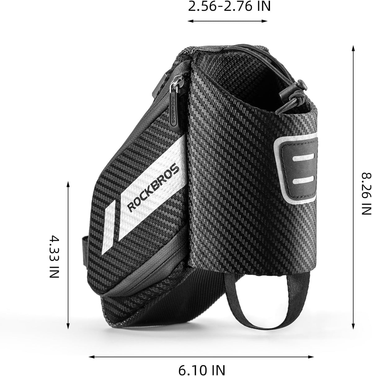 ROCKBROS Waterproof Bike Saddle Bag with Water Bottle Holder - ROCKBROS