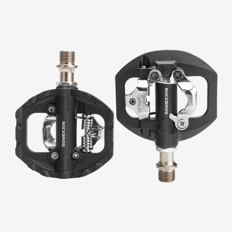 ROCKBROS SPD Dual-Purpose Bike Pedals - Compatible with Shimano MTB/Road - ROCKBROSUSA