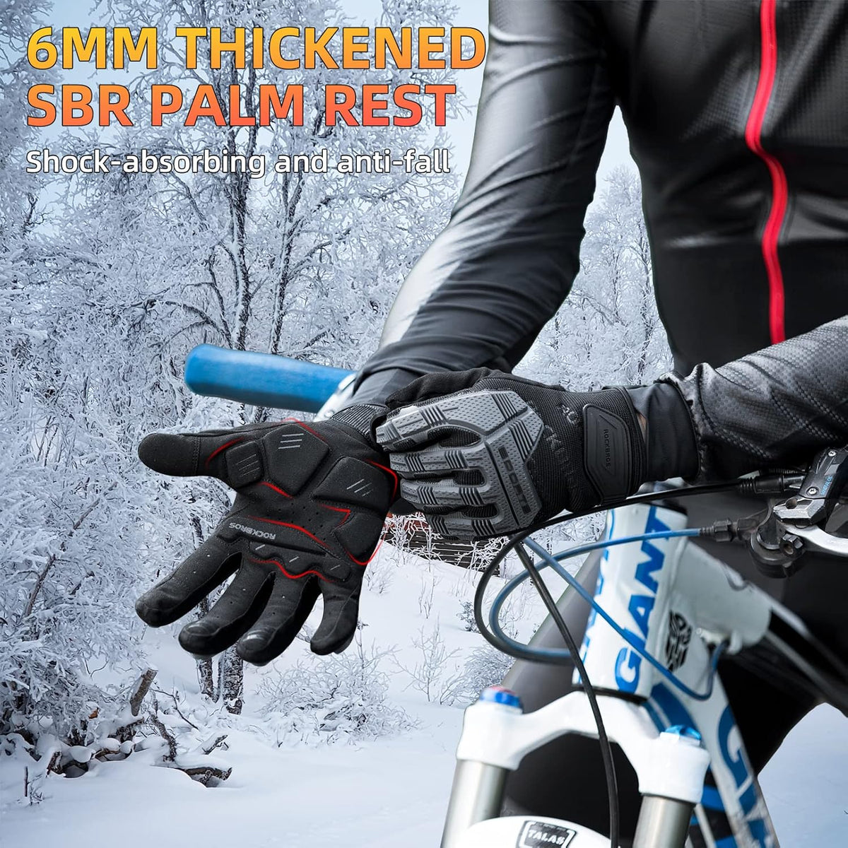 ROCKBROS Mountain Bike Gloves Dirt Bike Gloves - ROCKBROS