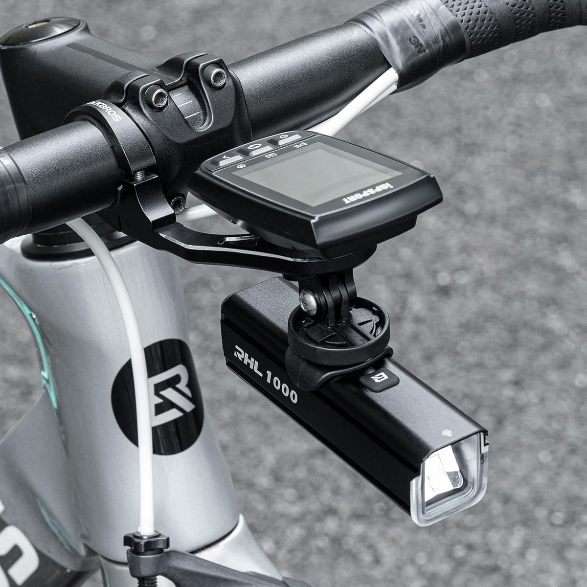 ROCKBROS Out Front Bike Mount Cycling Computer Mount Bike Handlebar 1.25''/ 31.8mm - ROCKBROS