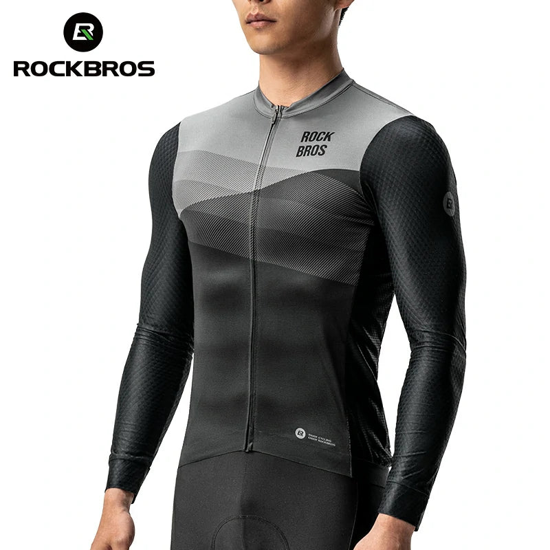 ROCKBROS Men's Cycling Long-Sleeve Jersey