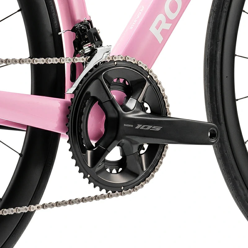 PGZ - Bicicleta de carretera de fibra de carbono – Rosa