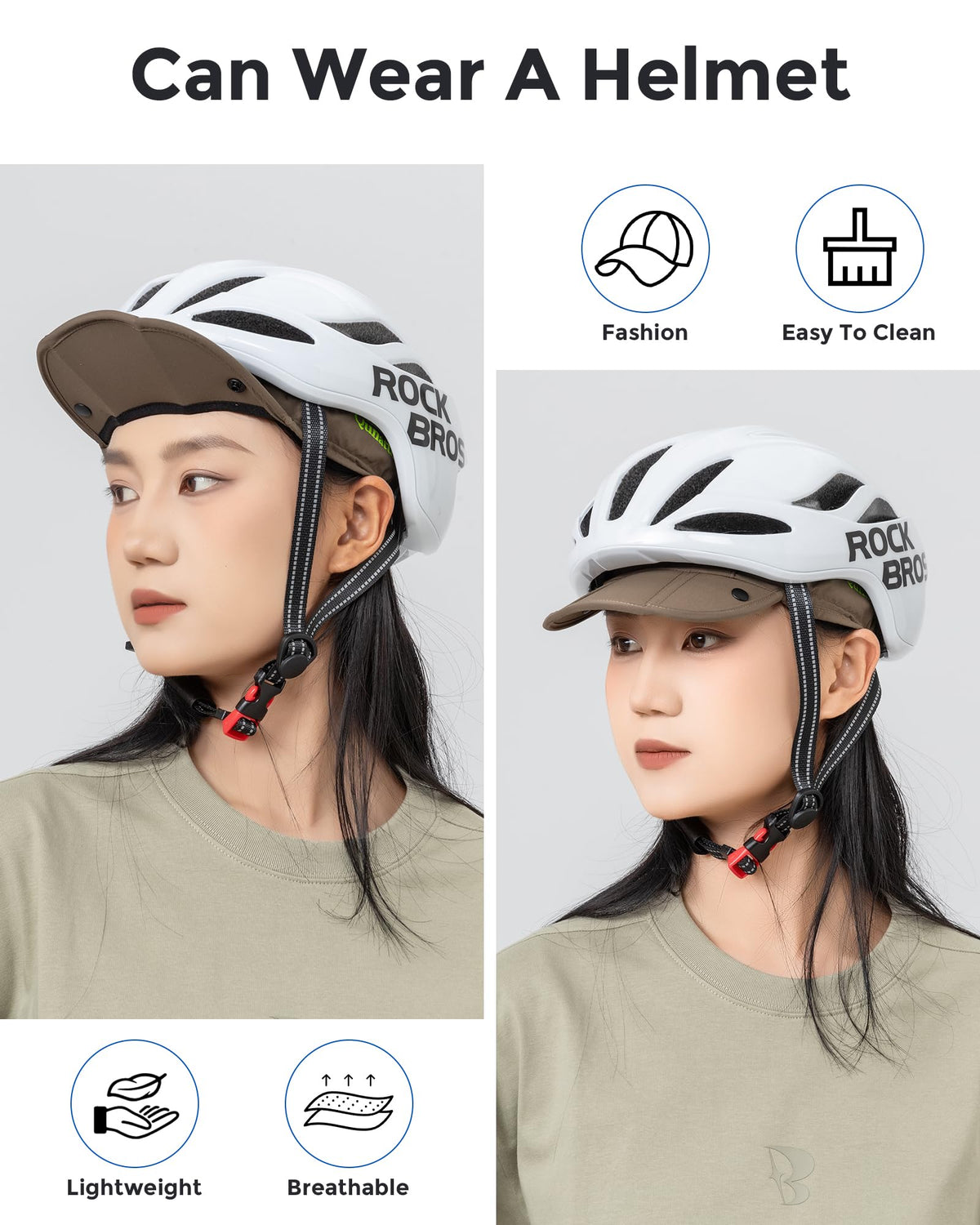 Breathable cycling cap with mesh panels