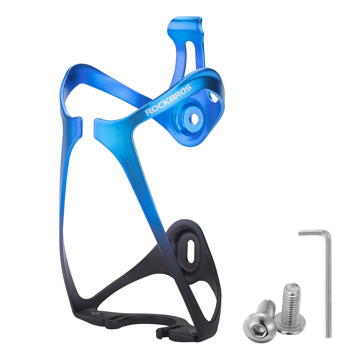 ROCKBROS Lightweight Aluminum Bike Water Bottle Cage Secure Adjustable Holder for Cycling