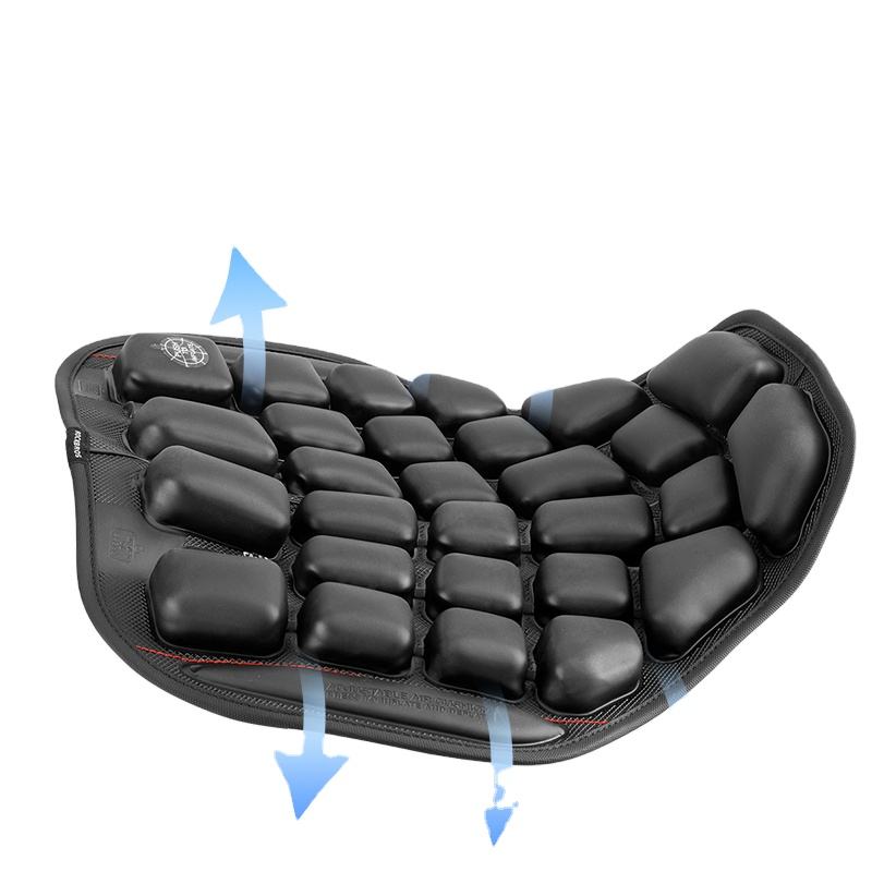 Funda de asiento de motocicleta cojín de aire 3D