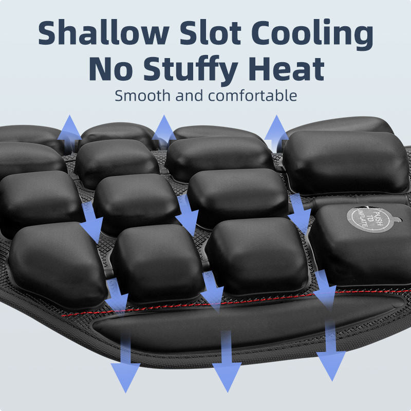 Funda de asiento de motocicleta cojín de aire 3D
