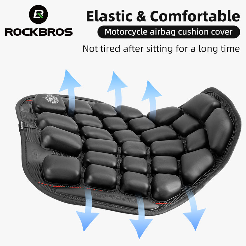 Funda de asiento de motocicleta cojín de aire 3D