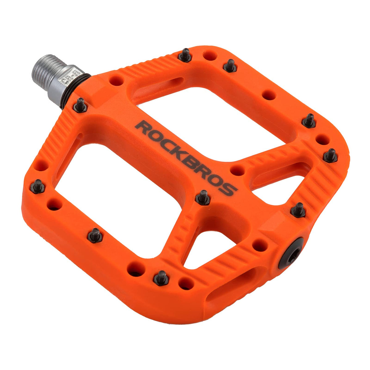 ROCKBROS Mountain Bike Pedals Nylon Composite Bearing 9/16" MTB Bicycle Pedals with Wide Flat Platform - ROCKBROS