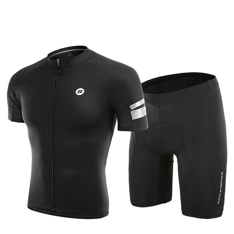 ROCKBROS Cycling Jersey Shorts Set Bike MTB Compression Wicking Sport Pants Breathable Coolmax Pad Pants For Men Women - ROCKBROSUSA
