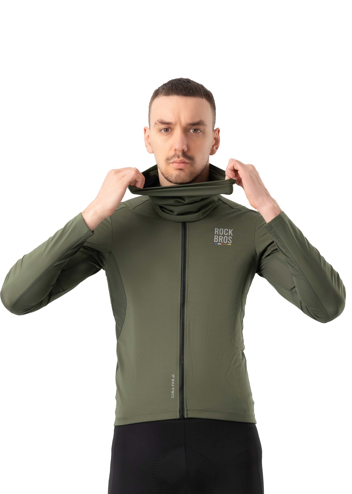 ROCKBROS Road-to-Sky Spring and Autumn Neck Bib #Color_Green