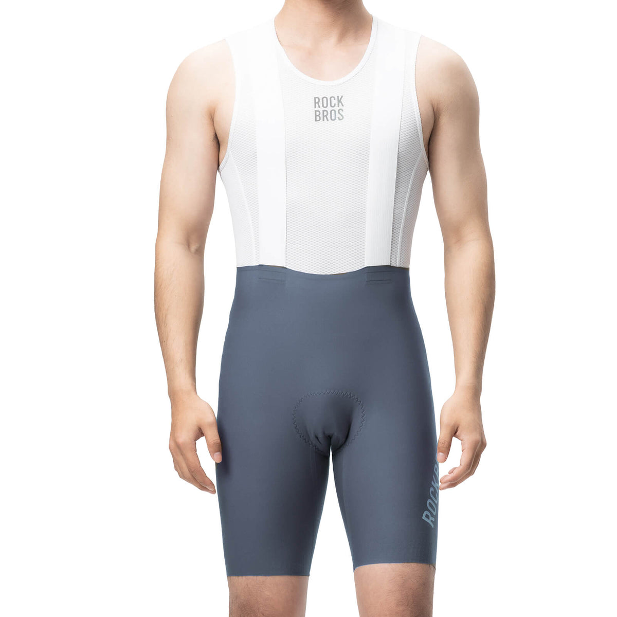 ROCKBROS DOLOMITI Pads Men’s Cycling Bib Shorts #Color_Grey
