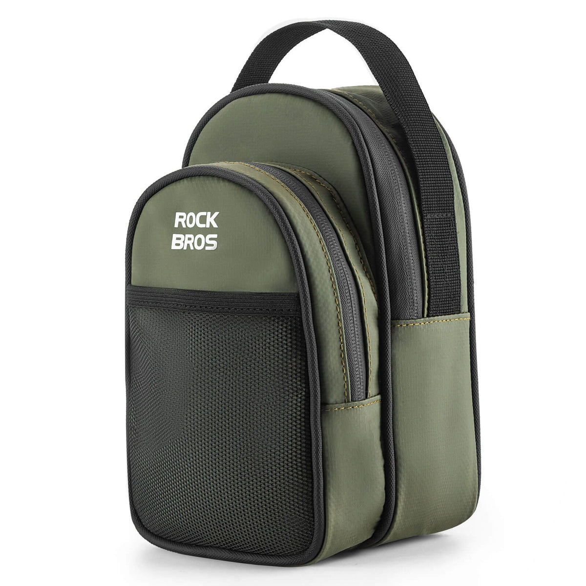 ROCKBROS Front Hanger Bag 1.8L – The Ultimate Storage Upgrade for Your Folding Bike! #Color_Green