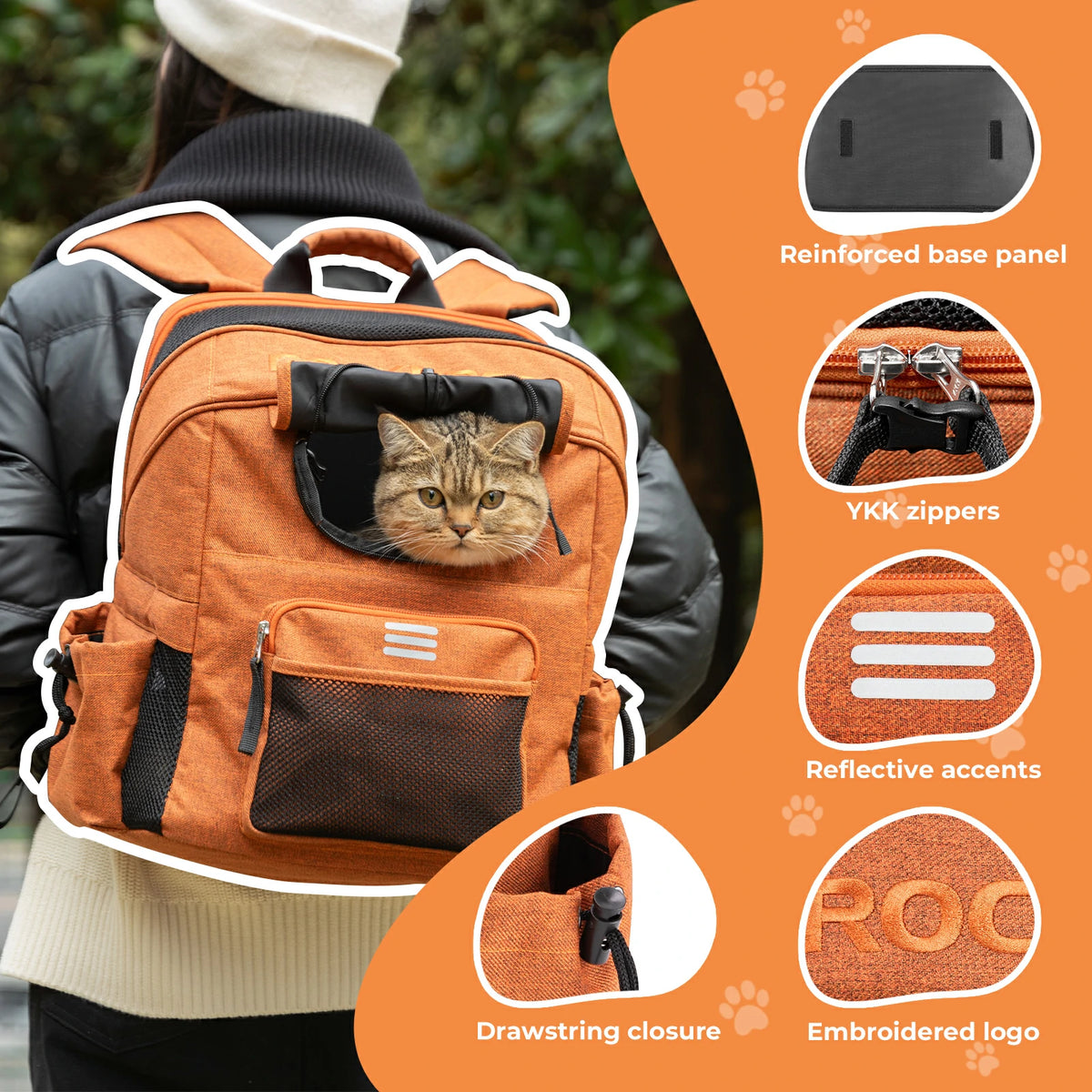 ROCKBROS Folding Bike Pet Bag Backpack