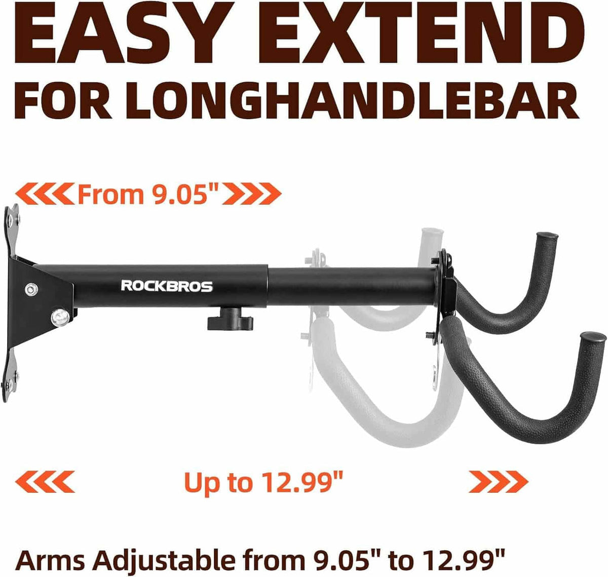ROCKBROS Wall-Mounted Bike Hanger 33 lb Capacity