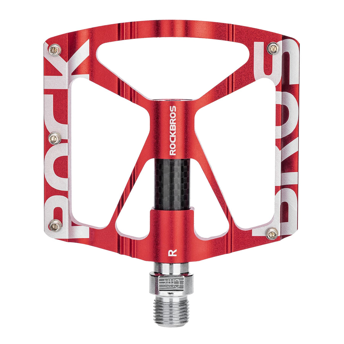 ROCKBROS Mountain Bike Pedals MTB BMX Pedals CNC Non-Slip Lightweight Aluminum Alloy Bicycle Pedals 9/16" - ROCKBROS