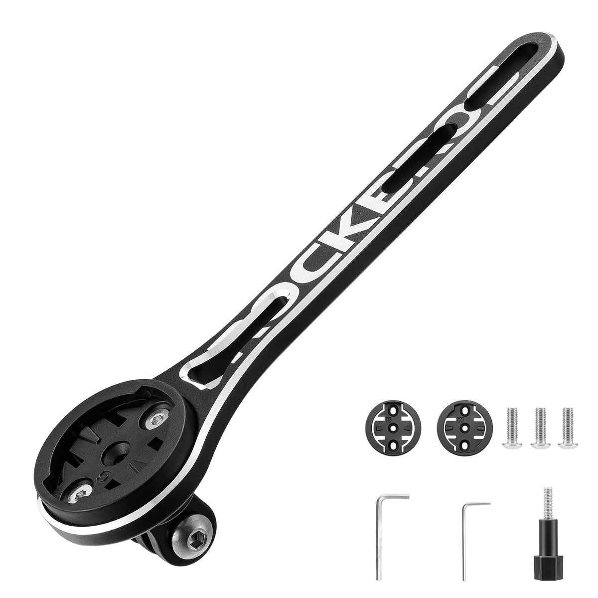 ROCKBROS Bike Aluminum Computer Mount compatible with Garmin, Wahoo, Bryton, and GoPro - ROCKBROS#color_Big Logo