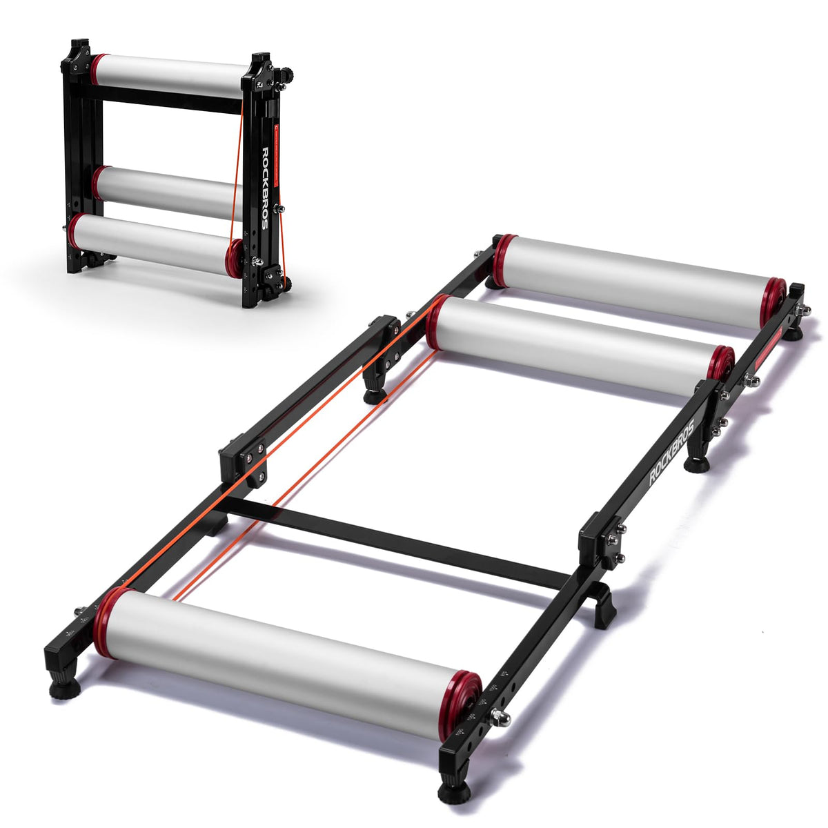ROCKBROS Bike Rollers Adjustable Bike Trainer Stand Foldable - ROCKBROS