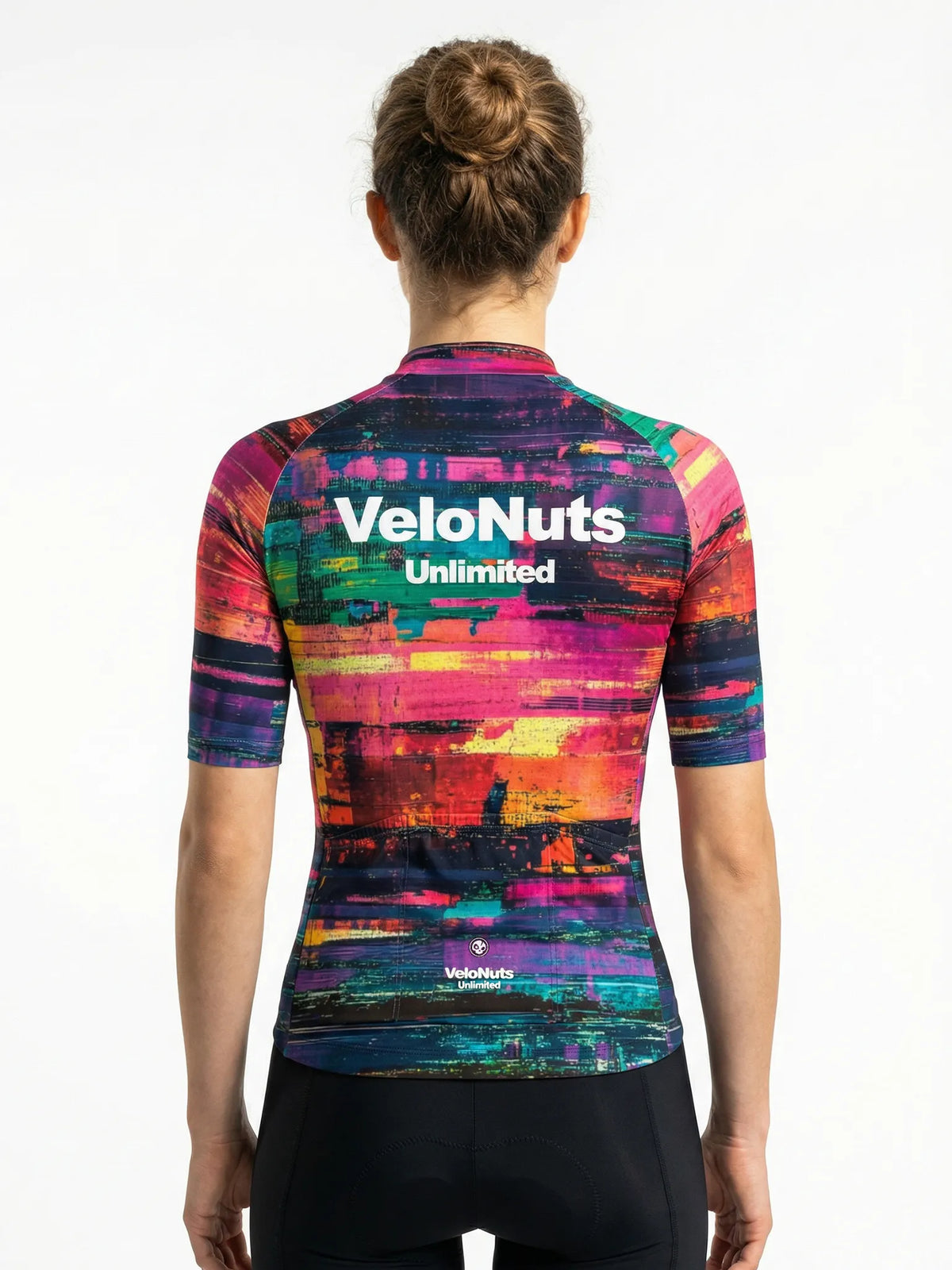 Women's Cycling Jersey Pixel Riot#Type_Neon Glitch