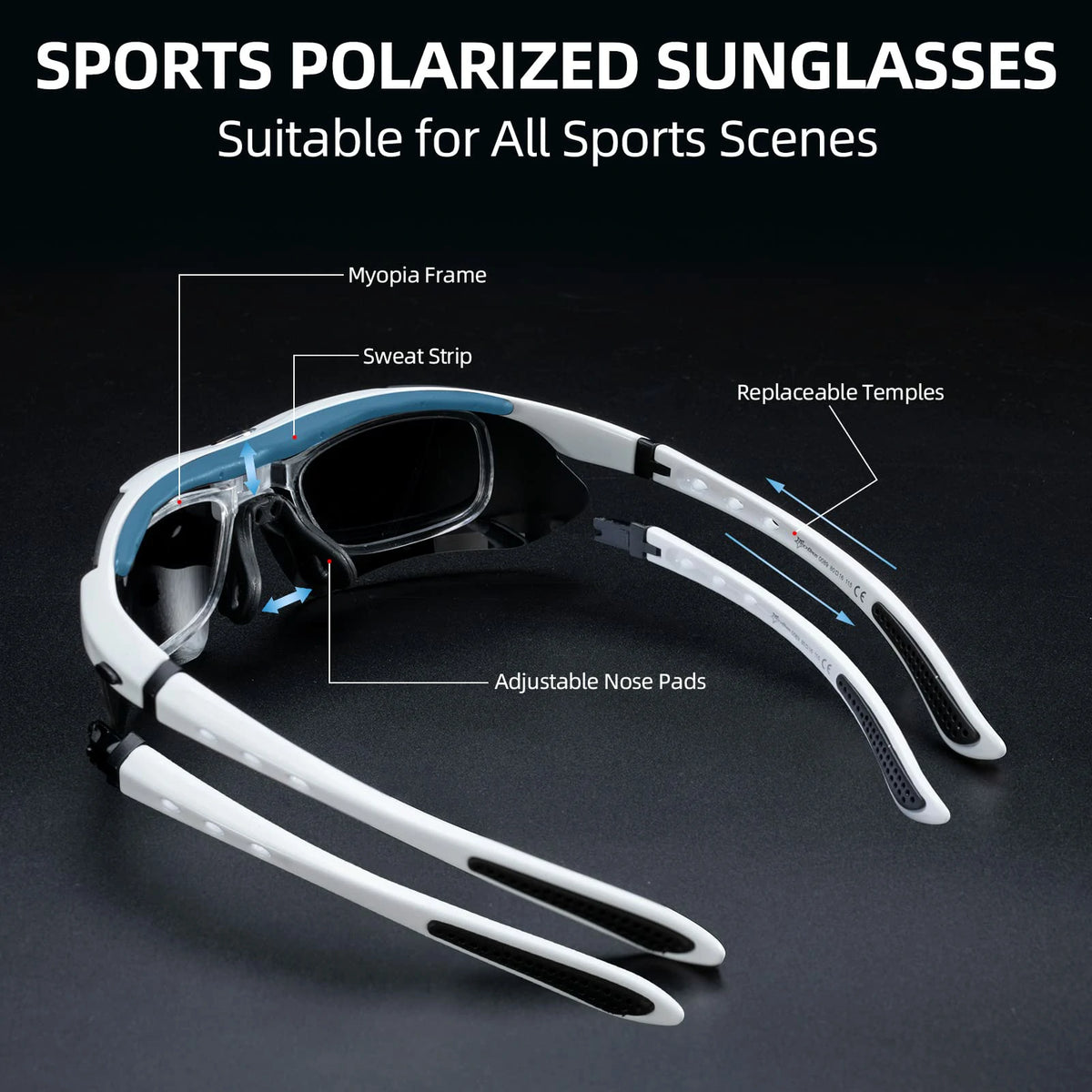 Polarized Sports Sunglasses for Cycling