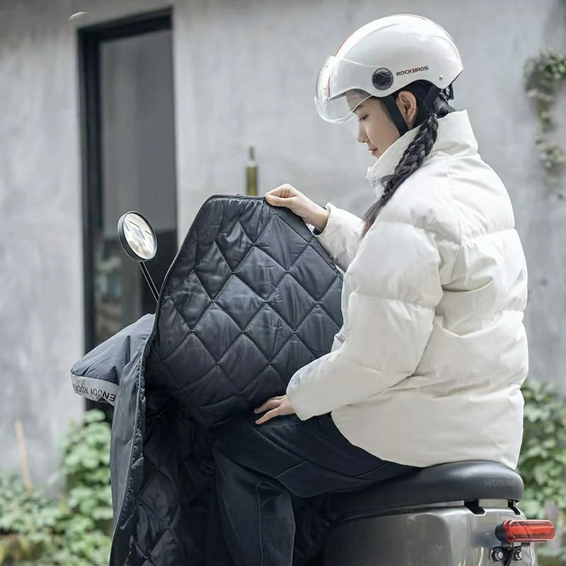 ROCKBROS Winter Electric Scooter Handlebar Muff Windproof Waterproof Leg Cover