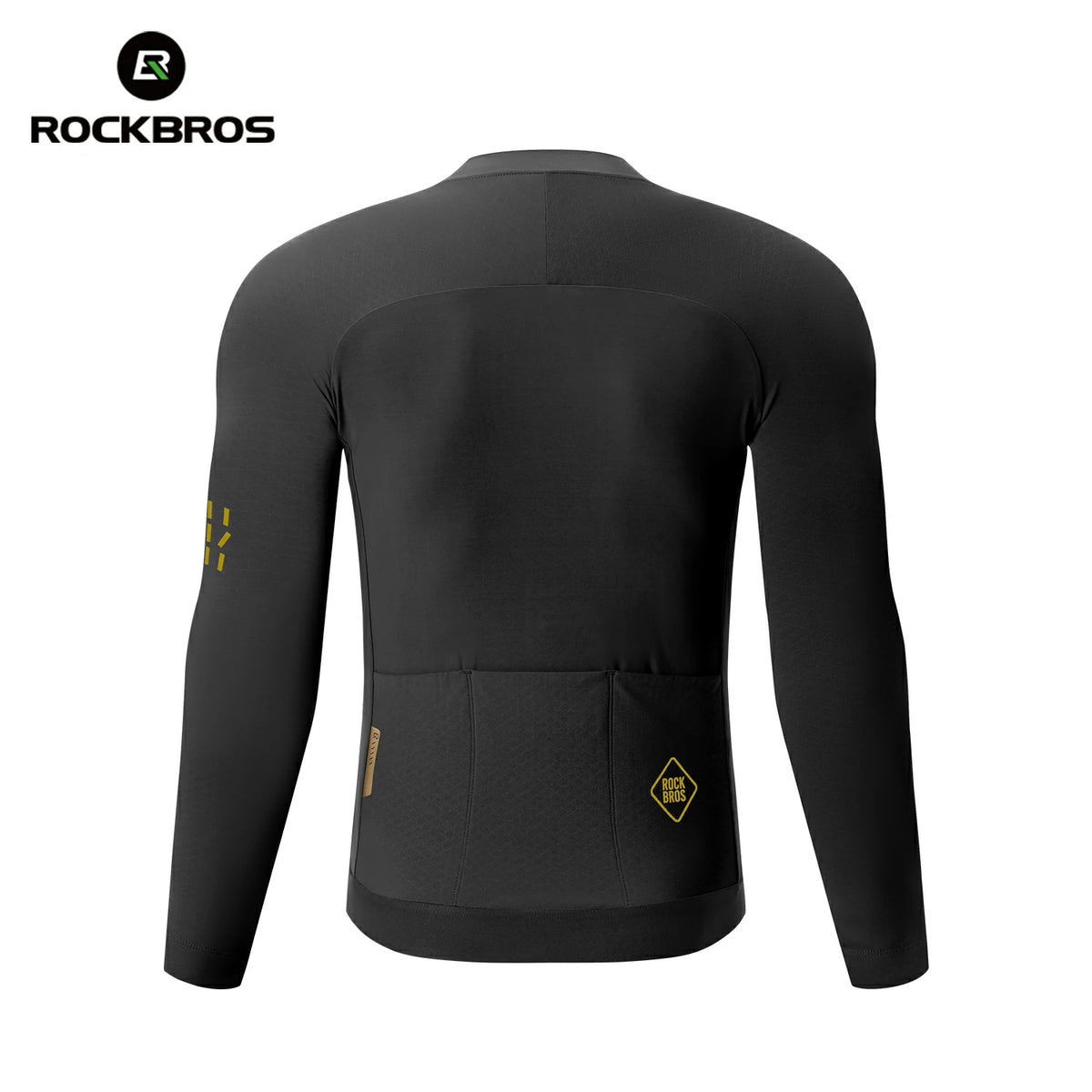 Road cycling jersey with fleece lining #Color_Black