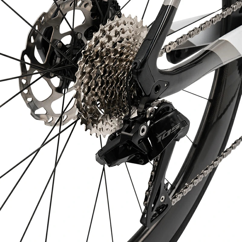 PGZ - Carbon Fiber Road Bike – Black and White