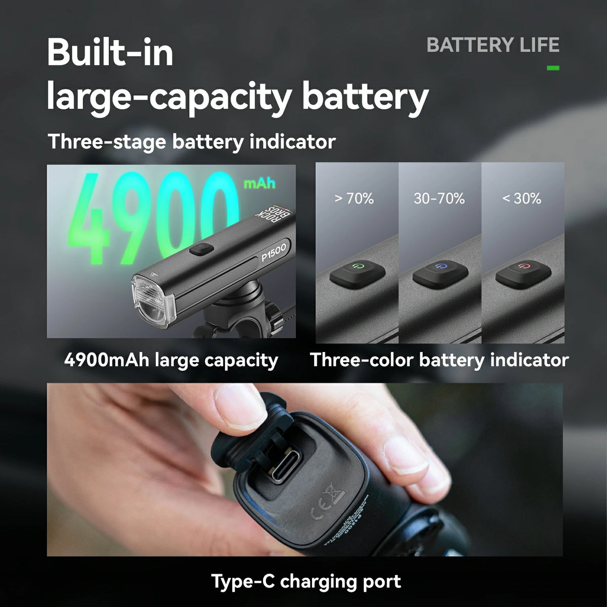 ROAD TO SKY Highlight 600/1200/1500lm usb-c