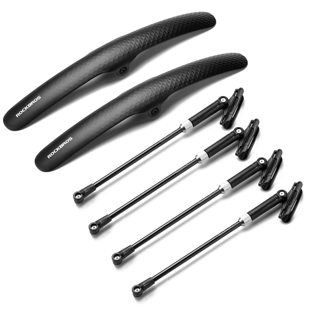 ROCKBROS Adjustable Bike Fenders Set for Road Bikes Easy Install - ROCKBROS