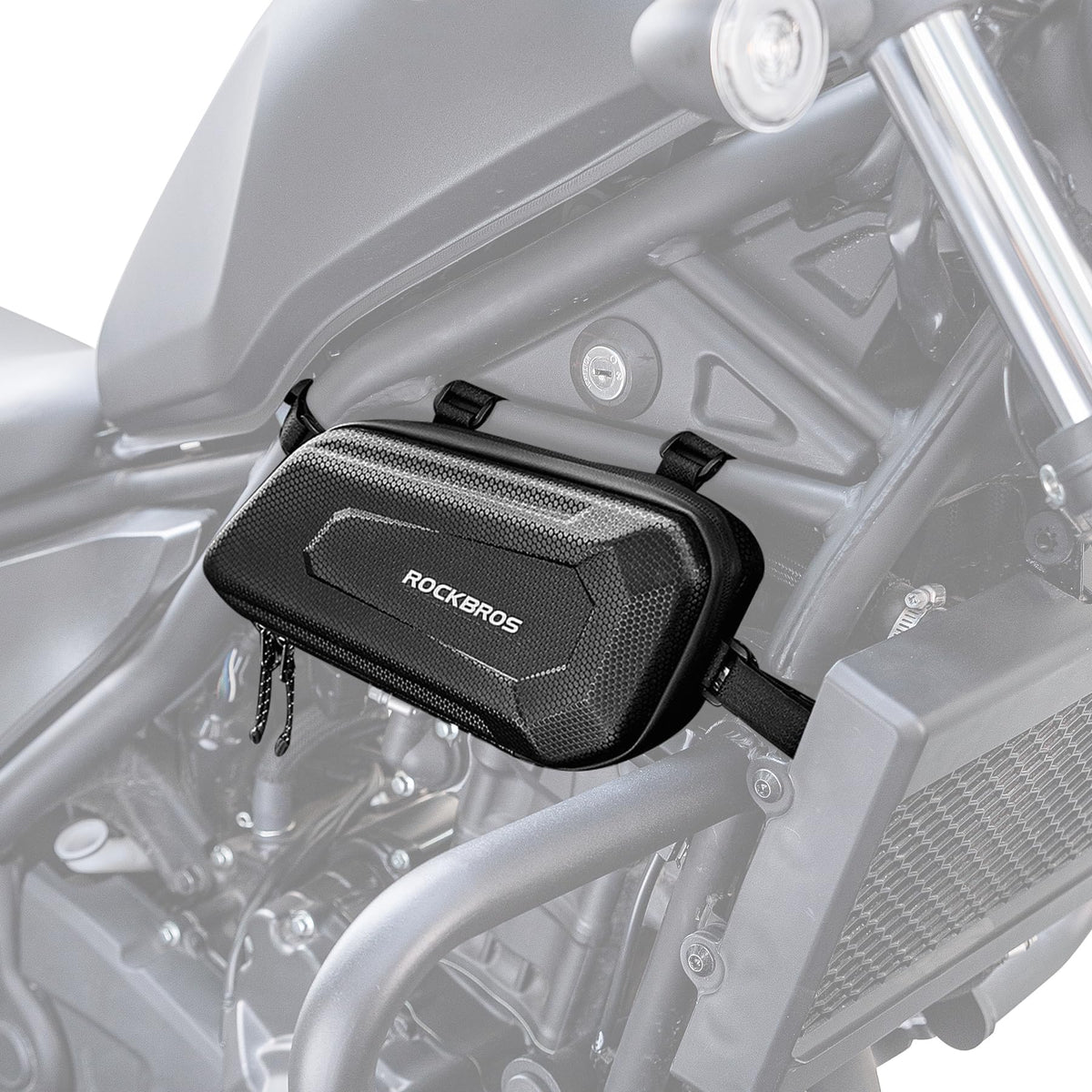 ROCKBROS EVA Hard Shell Motorcycle Tool Bag - Water-Resistant Triangle Side Bag - ROCKBROS