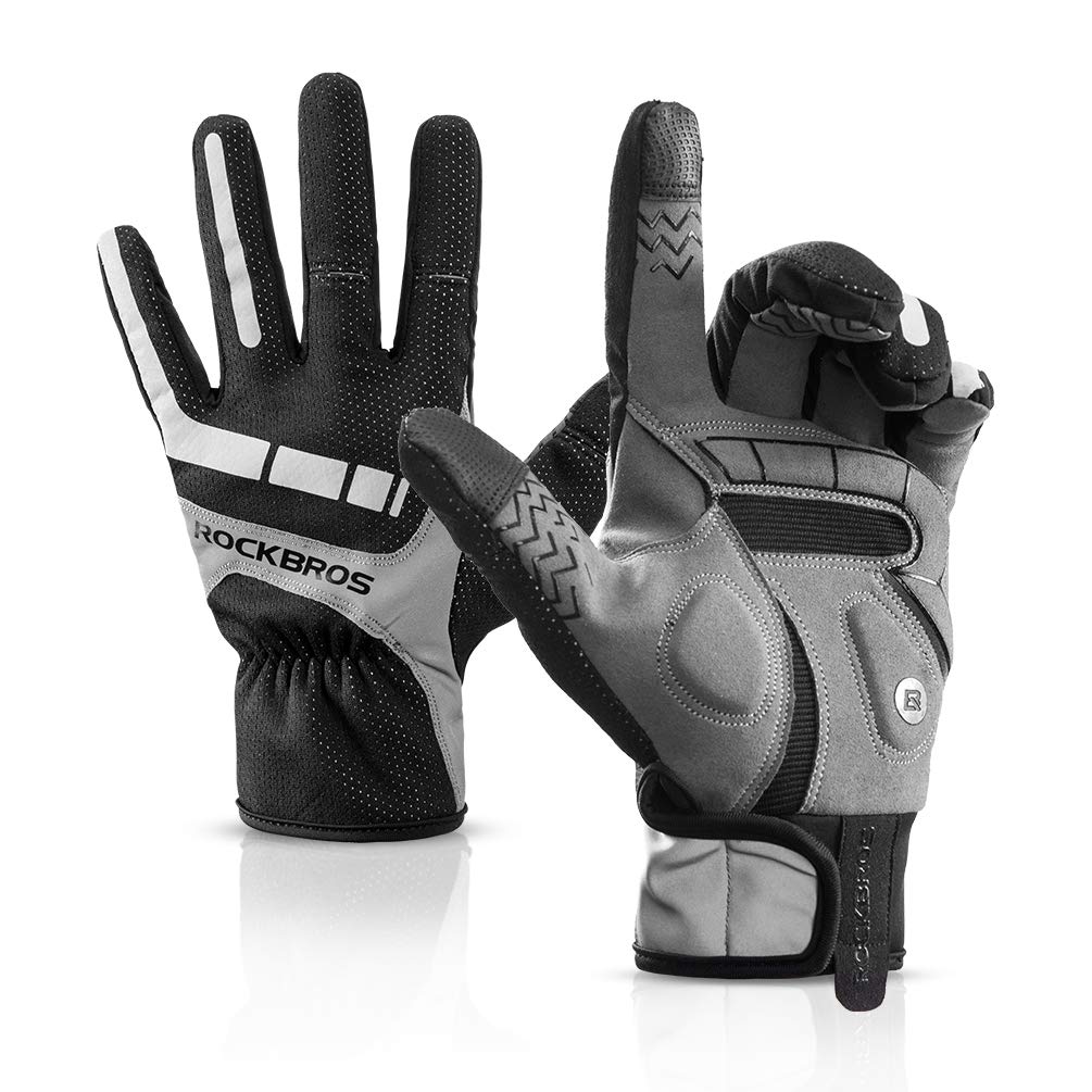 Guantes de Ciclismo Largos ROCKBROS para Hombre, Guantes para Motocicleta y Bicicleta de Montaña
