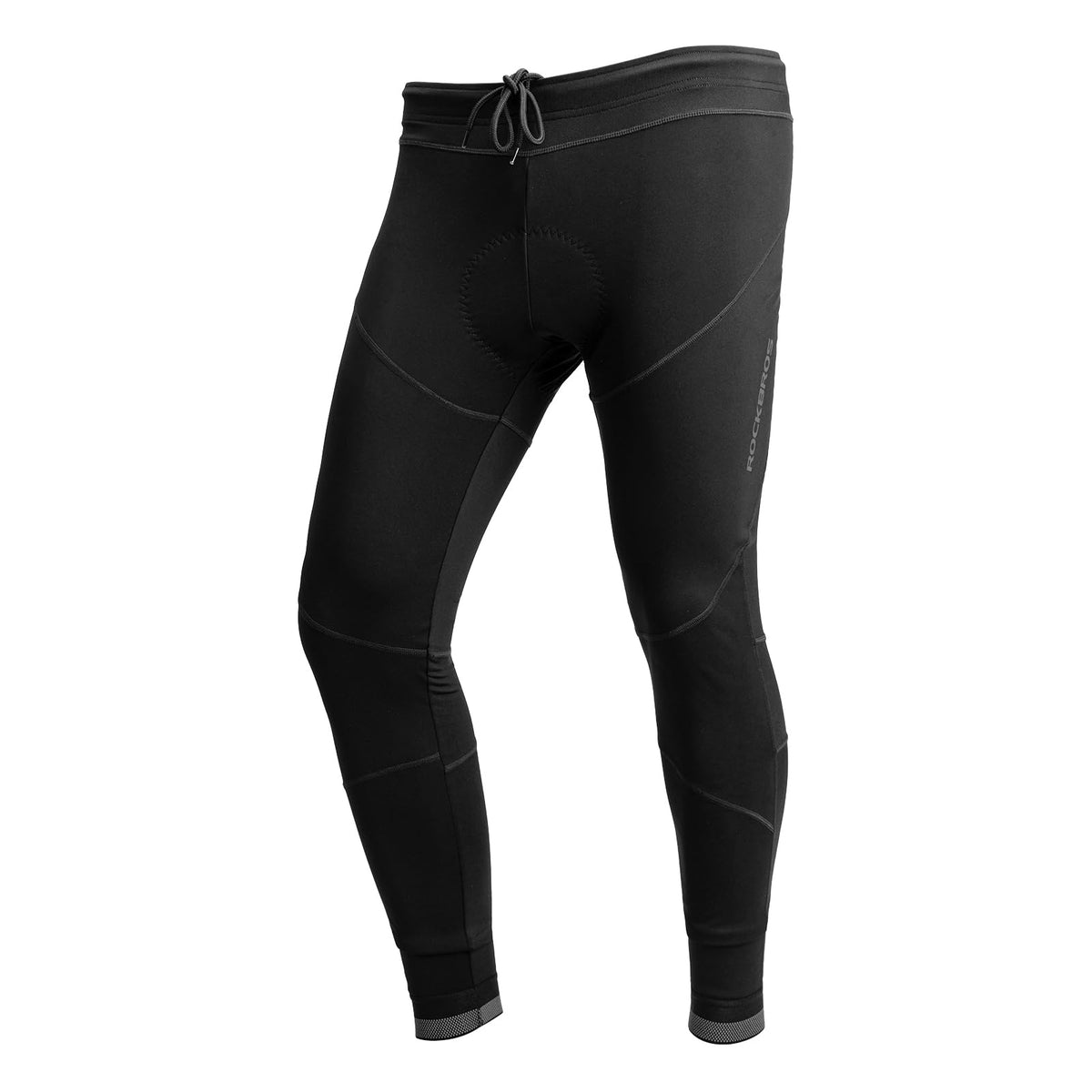 ROCKBROS Men¡¯s Winter Cycling Pants 4D padded, windproof fleece, thermal bike leggings for outdoor riding