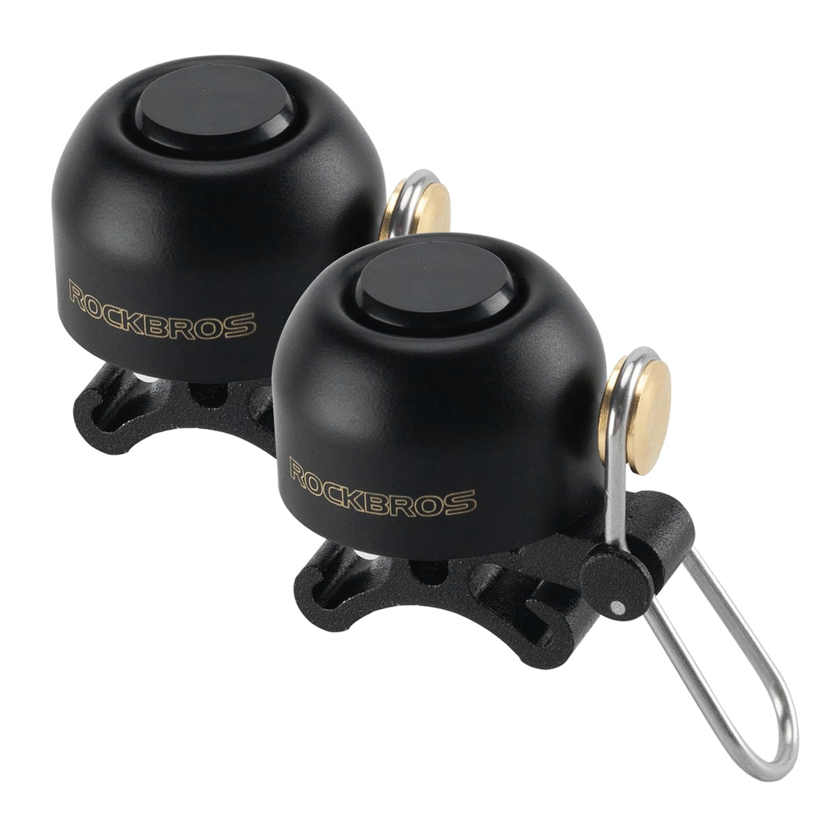 ROCKBROS Timbre de bicicleta de 100dB, timbre de bicicleta ruidoso para adultos y niños, se adapta a manillares de 0.87-1.34in