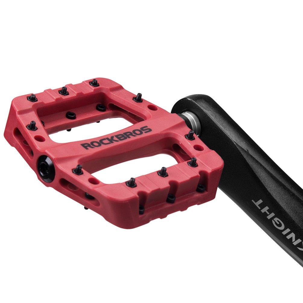 ROCKBROS Nylon Fiber Bicycle Platform Pedals for BMX MTB 9/16" - ROCKBROS
