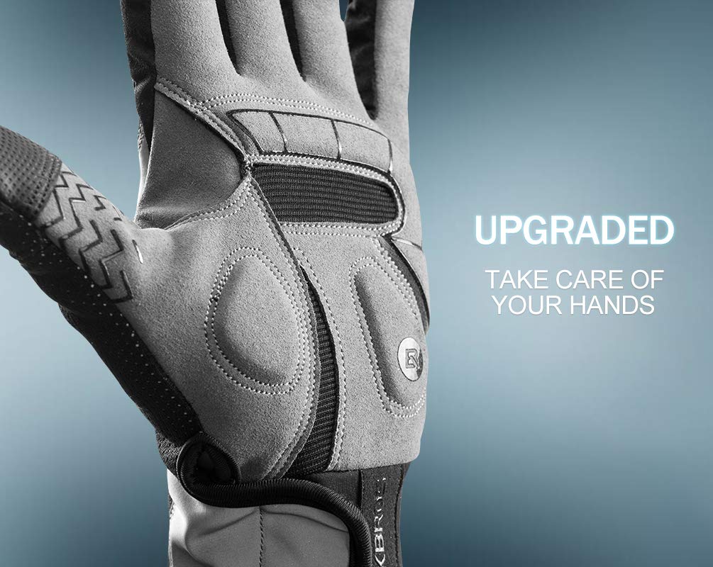 Guantes de Ciclismo Largos ROCKBROS para Hombre, Guantes para Motocicleta y Bicicleta de Montaña