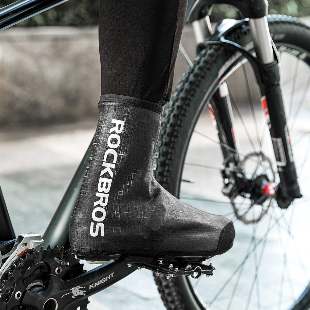 ROCKBROS Thermal Windproof Bike Shoe Covers for Mountain Road - ROCKBROS